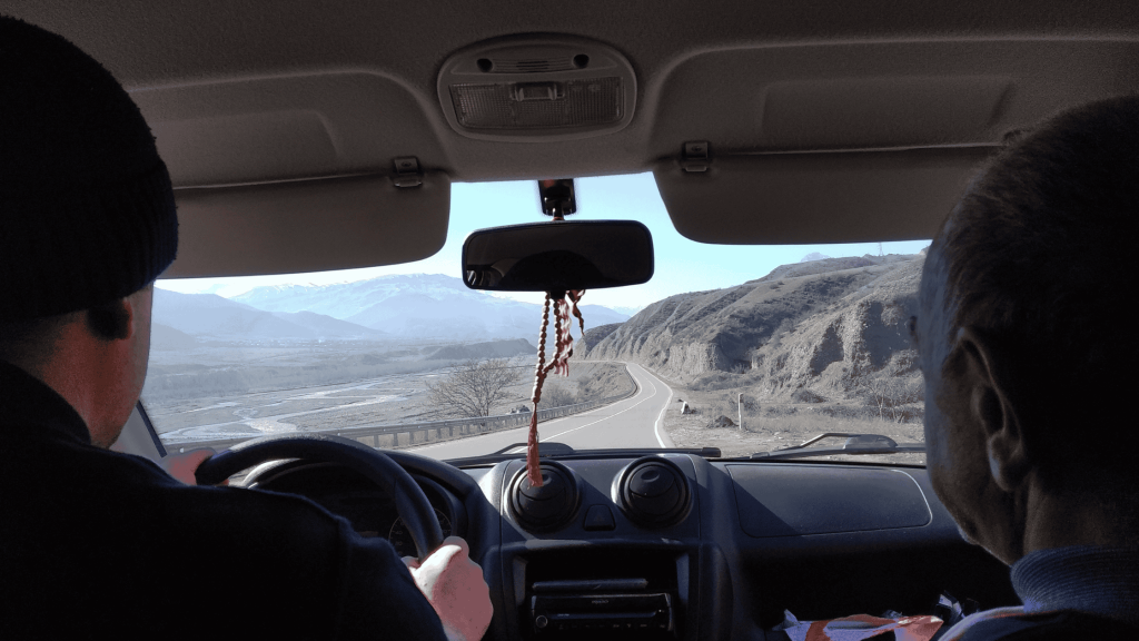 hitchhking samur valley dagestan