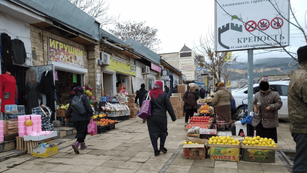 street market derbent dagestan