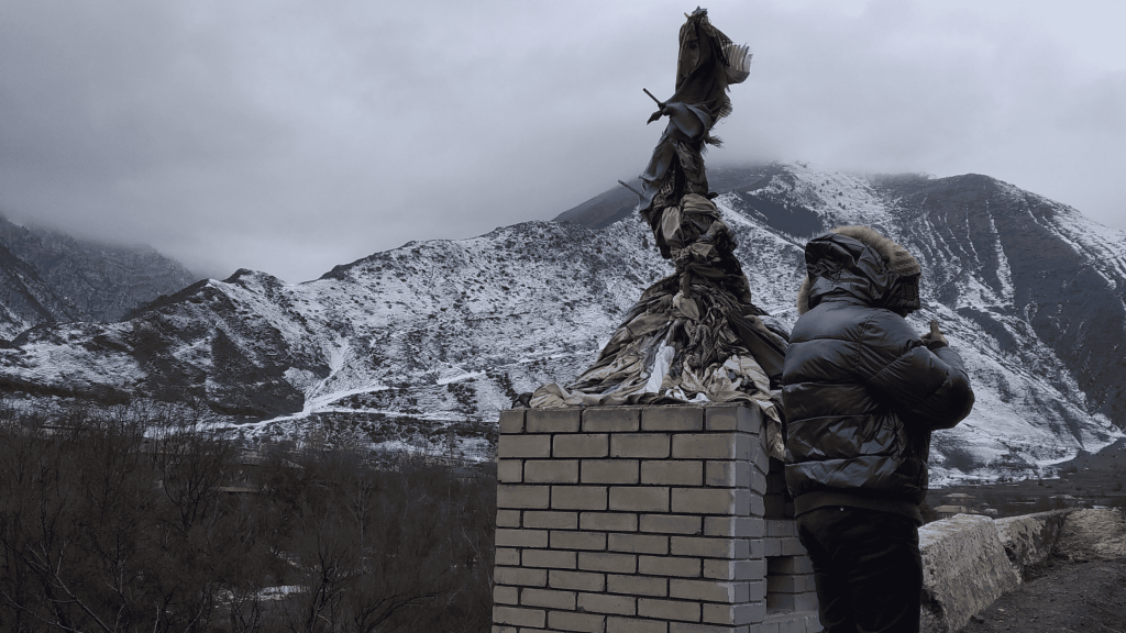 syncretic prayer dagestan mountain