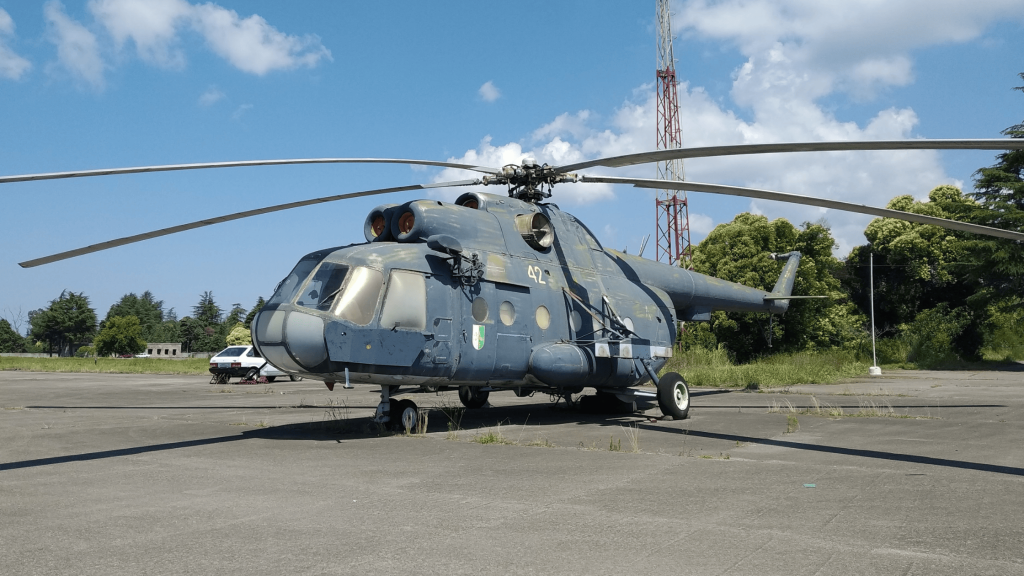 abandoned mil mi 8 helicopter sukhumi airport abkhazia