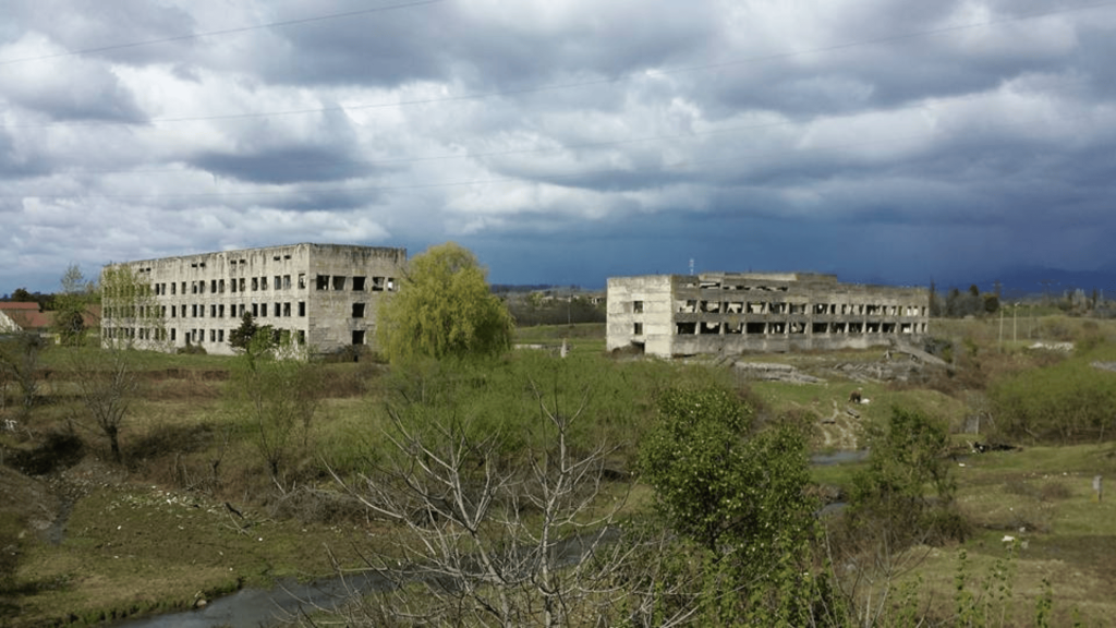abandoned ruined buildings abkhazia