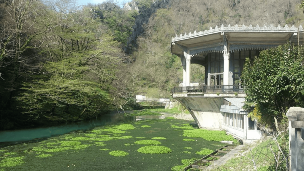new athos train station abkhazia
