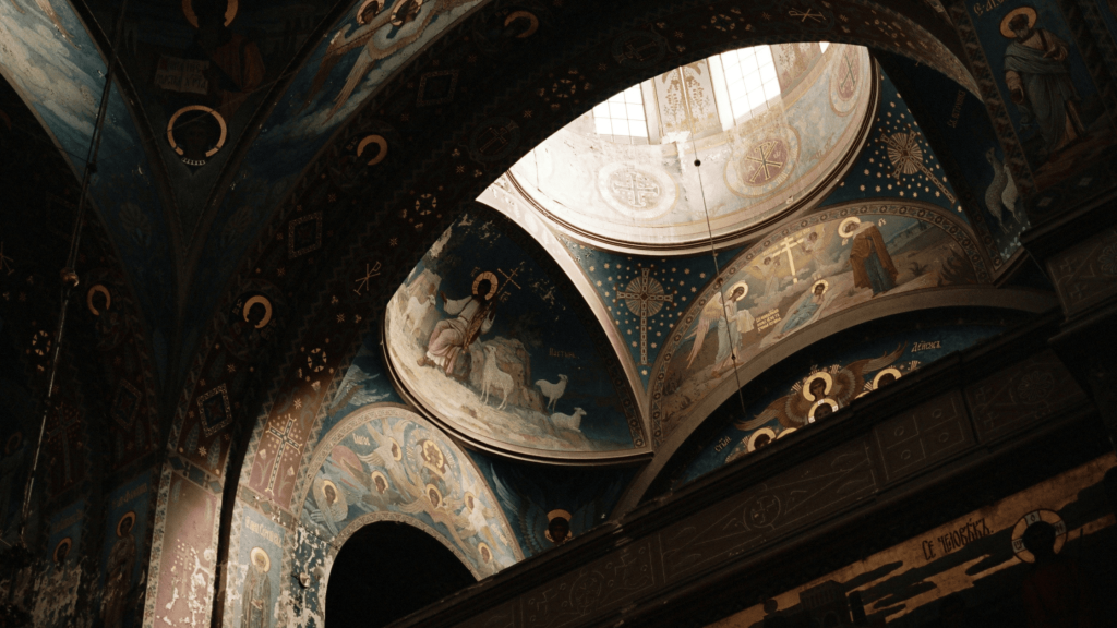 novy afon cathedral interior frescoes