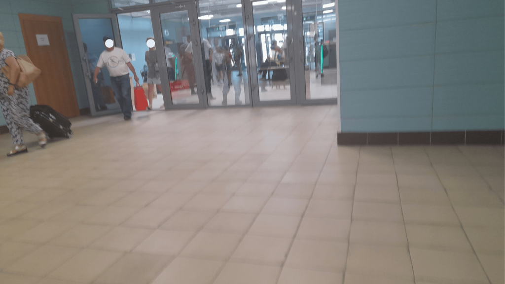 Poste de contrôle de sécurité intérieur lors du passage du pont de Crimée depuis la Russie continentale