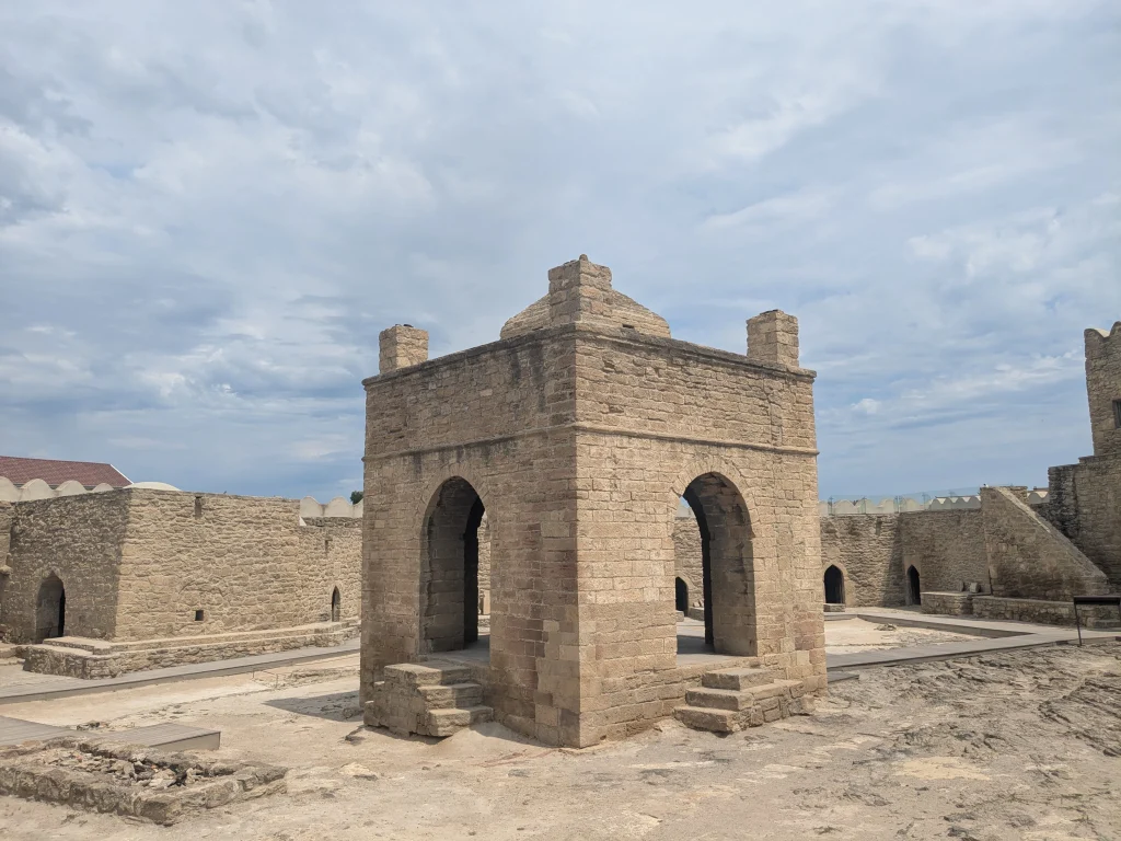 Historic Atashgah Fire Temple on the Absheron Peninsula near Baku
