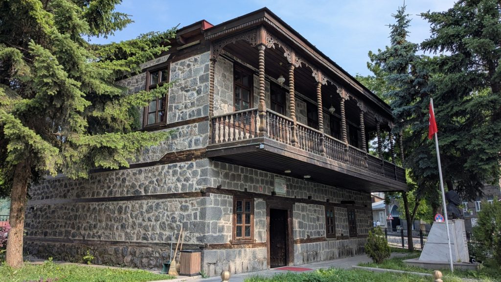 Historic stone house reflecting Russian-era architecture in Kars, eastern Turkey